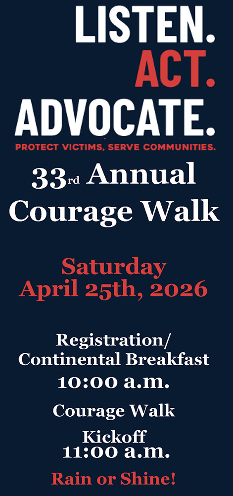 33rd Annual Courage Walk 2026 – Listen. Act. Advocate.